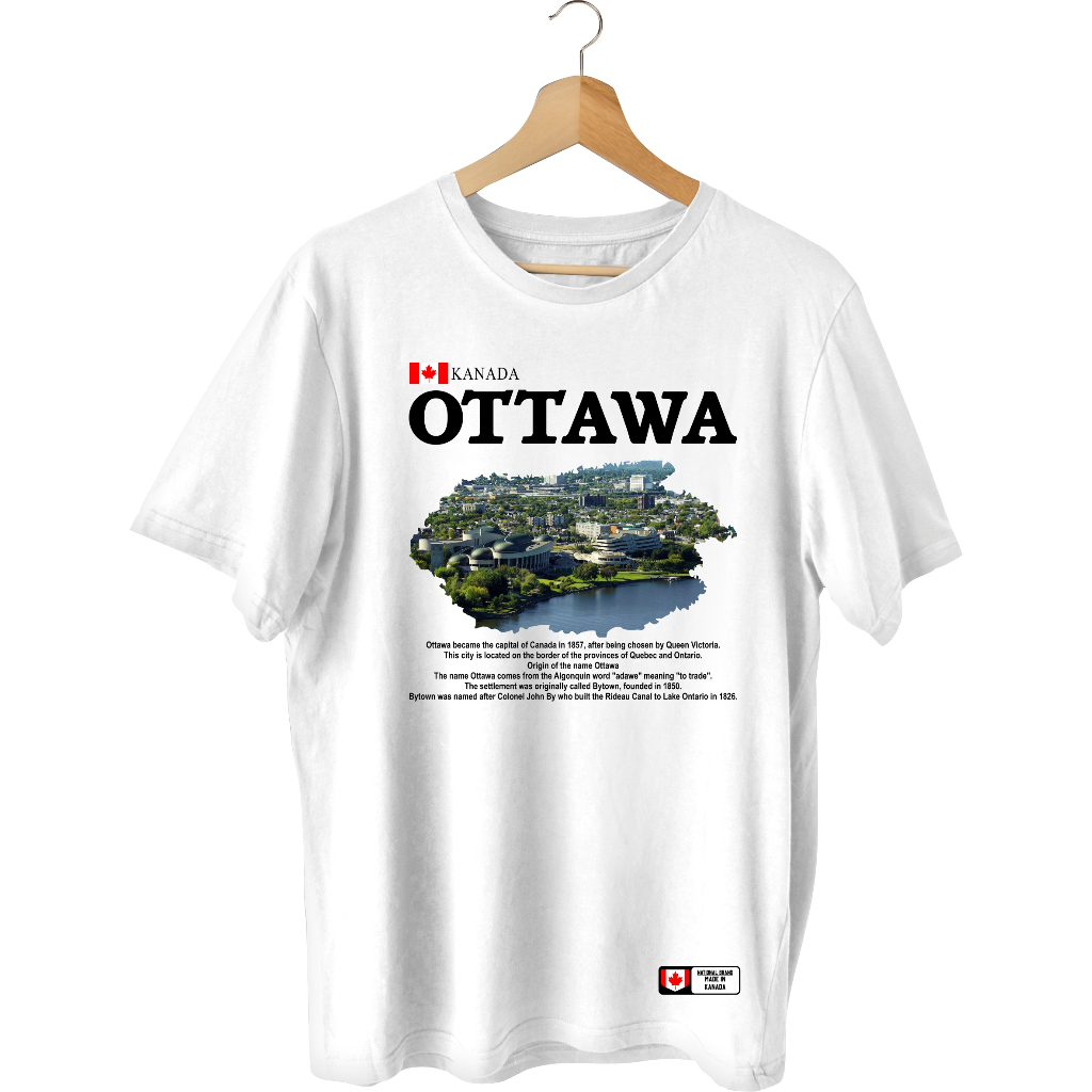 Kaos Canada Ottawa City Premium Tshirt New Series - Baju Kota Ottawa Kanada Oleh2 Premium Quality - 