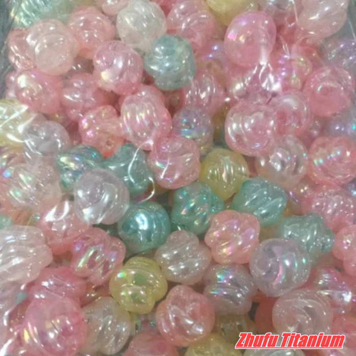 Manik 16mm Ulir jelly ab mix warna isi 1 pon