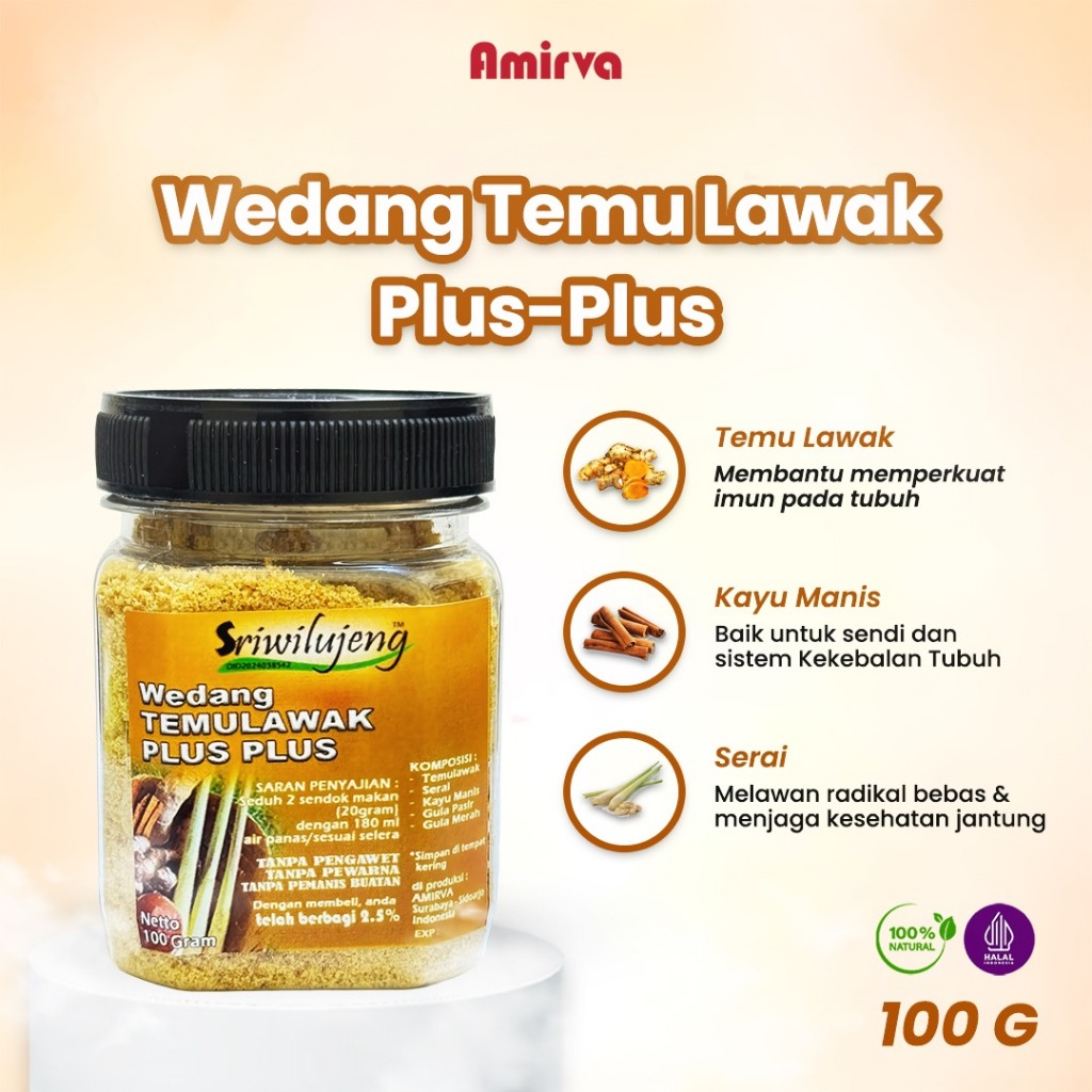 

Wedang Temulawak Bubuk Tradisional Herbal Asli Tanpa Ampas