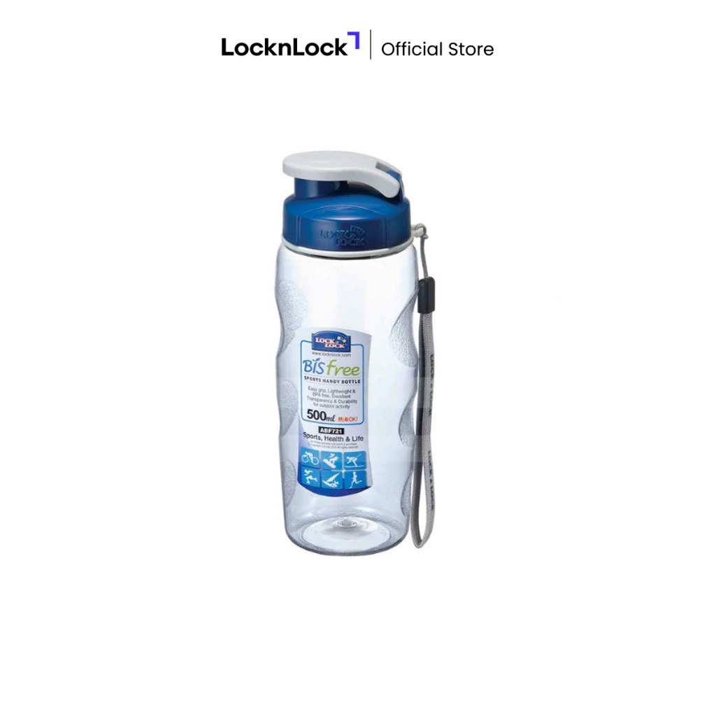 LocknLock Botol Minum Sports Handy Botol Air Minum 500mL - Biru