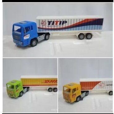 Mainan mobil kontener panjang truk box mobil truk box