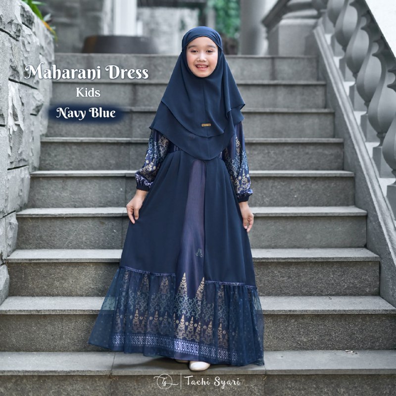 Tachi Syari Maharani Dress Kids Gamis Anak Muslimah Model Kekinian