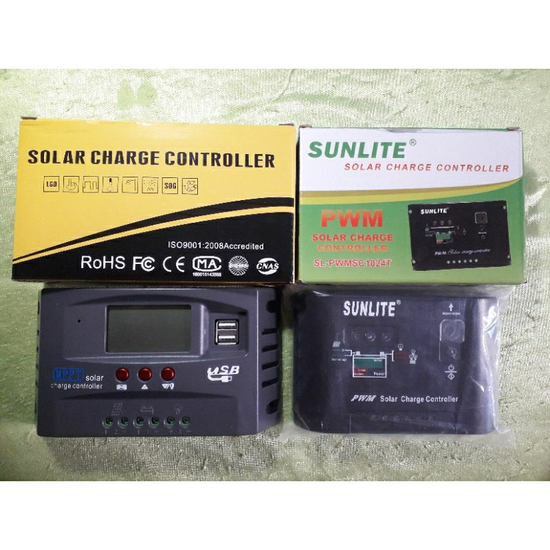 Solar Charger Controller (SCC) 2 Buah Panel Surya Second Baru Baca Deskripsi