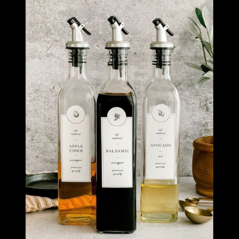 Botol Kaca 800  mL | Botol Kaca  Minyak, Kecap, Cuka | Oil Vinegar Bottle
