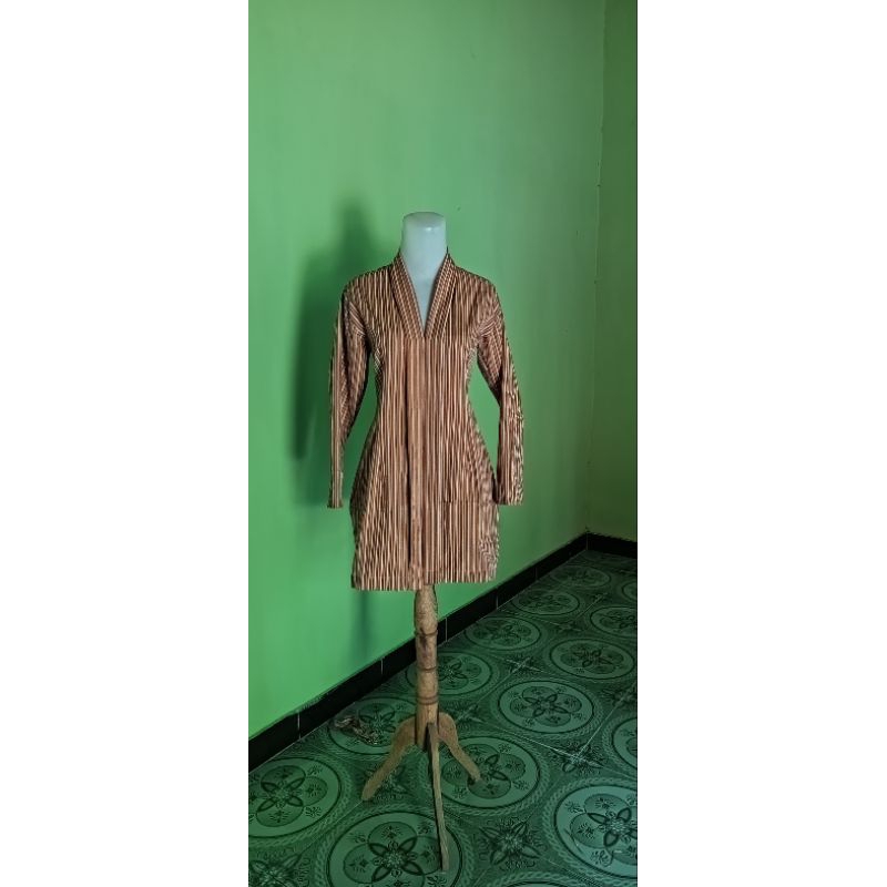 Lurik kebaya Kartini wanita panjang katun