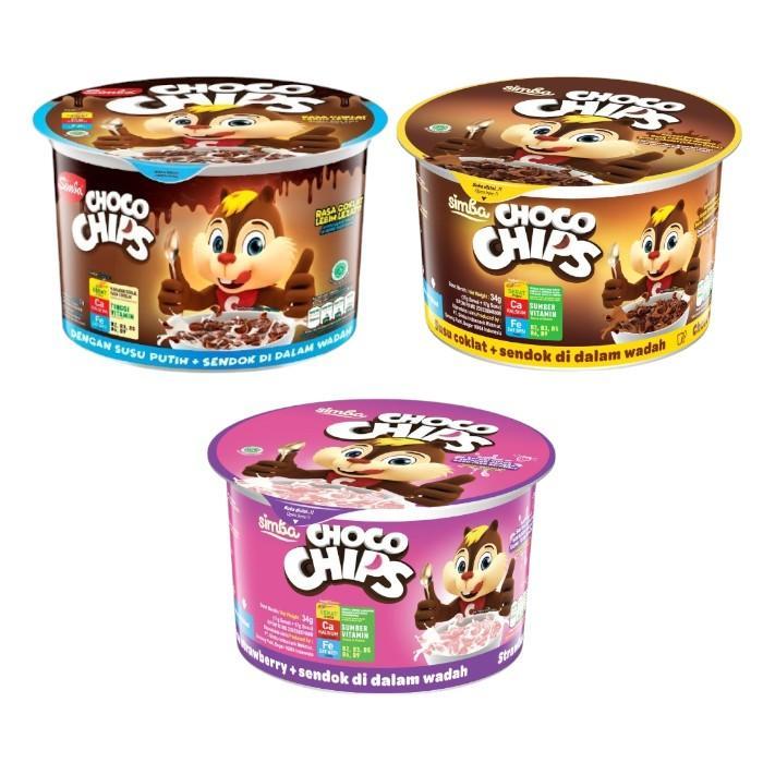 

SIMBA CEREAL COKLAT CHOCO CHIPS DENGAN SUSU PUTIH / SUSU COKLAT / SUSU STRAWBERRY 34 GRAM