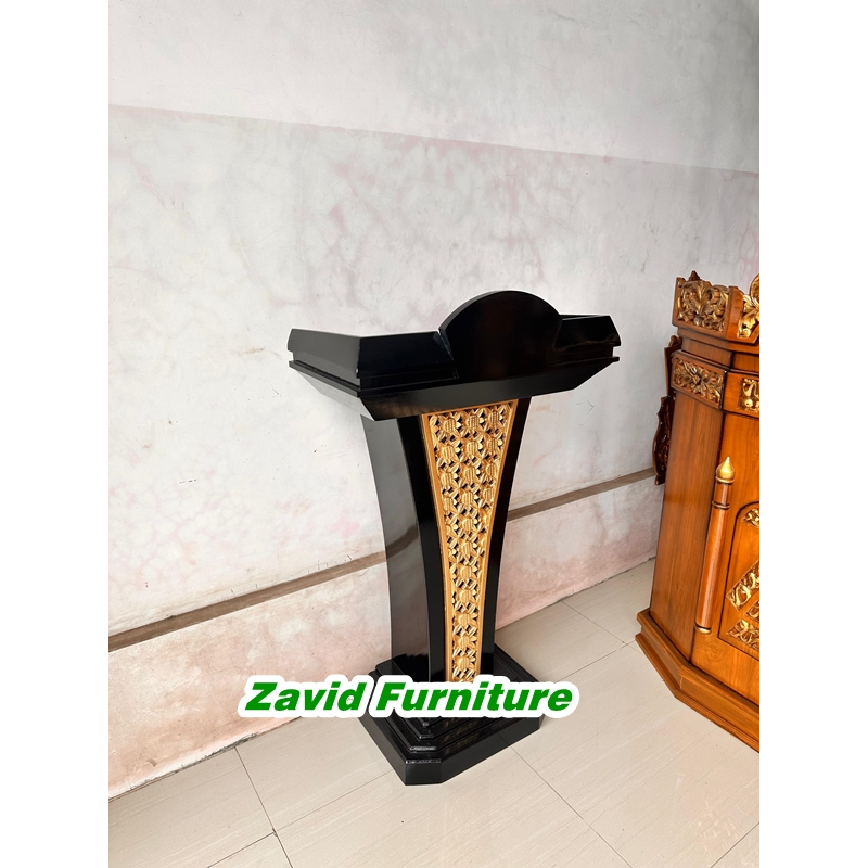 Podium Presiden kayu jati, podium ceramah pejabat, podium minimalis, podium kayu jati, podium pidato