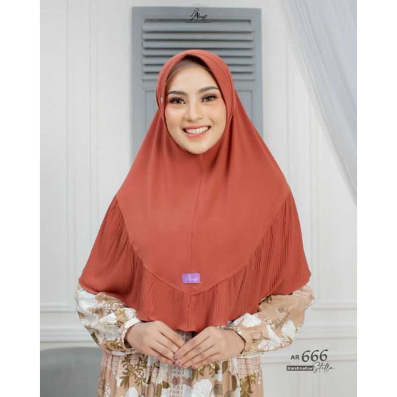 AR 666 | Hijab Bergo | Hijab Instant | Hijab AR Rafi | Ori Premium