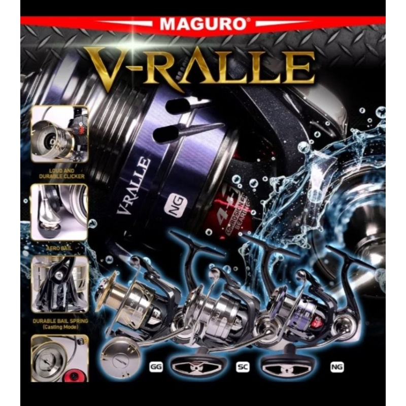 REEL MAGURO V-RALLE 1000-3000 POWER HANDLE