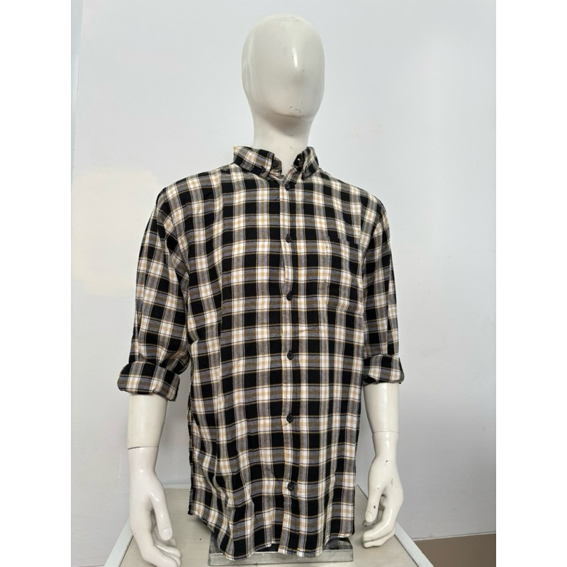 ERIGO Flanel Kemeja Pria hitam