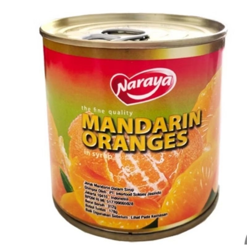 

Naraya Mandarin Oranges 317gr