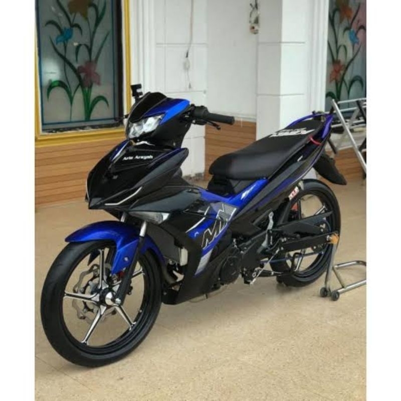 Striping Standar Original Yamaha MX King 2023 Biru Hitam Sticker Standar original yamaha Jupiter Mx 