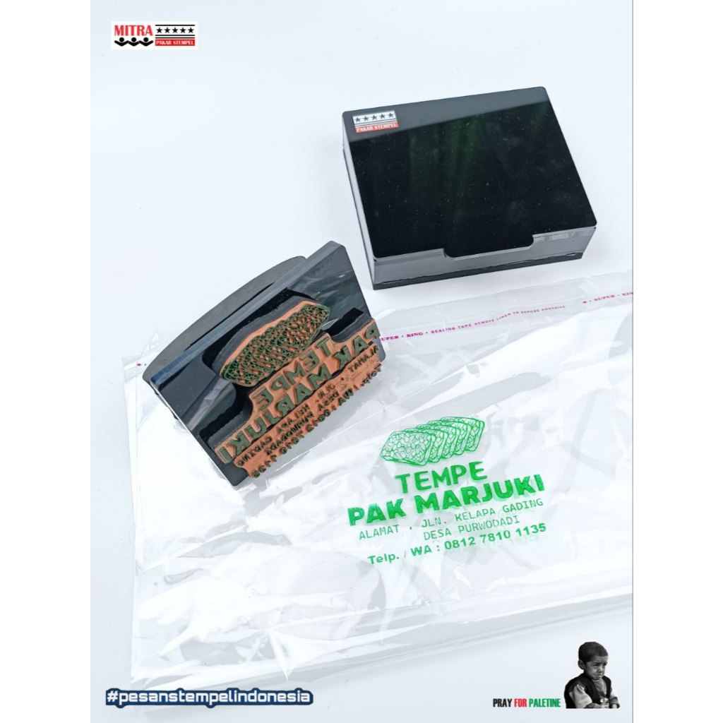 

Jual Paket Stempel Kemasan Plastik Tempe Anti luntur