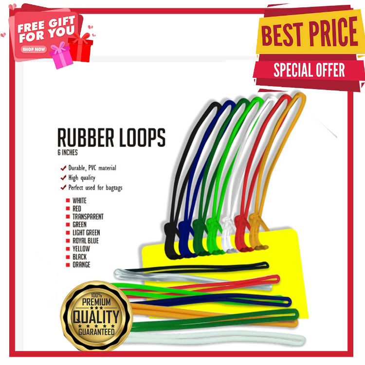 Tali Koper / Tali Loop Strap / Tali Untuk luggage tag / Tali Warna pvc / Loop Strap Bening, ruber lo