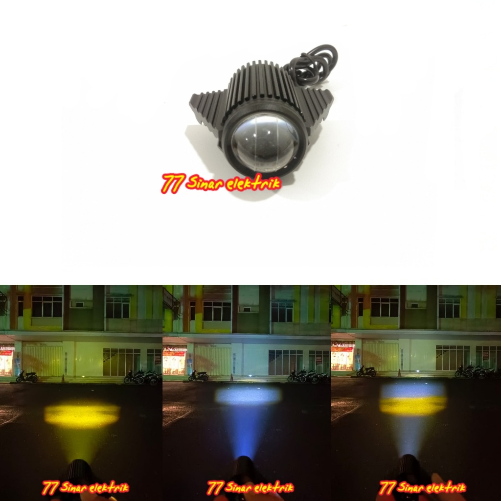 Lampu Tembak Sorot Led D2 Laserl Sukoi Jauh Dekat Lampu Tembak Led Motor Mobil D2 Laser