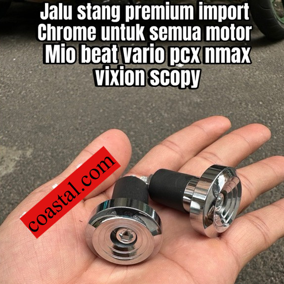 COASTALL JALU STANG PREMIUM CROME JALU STANG BANDUL STANG CHROME GEPENG VARIO BEAT SCOOPY NMAX PCX I