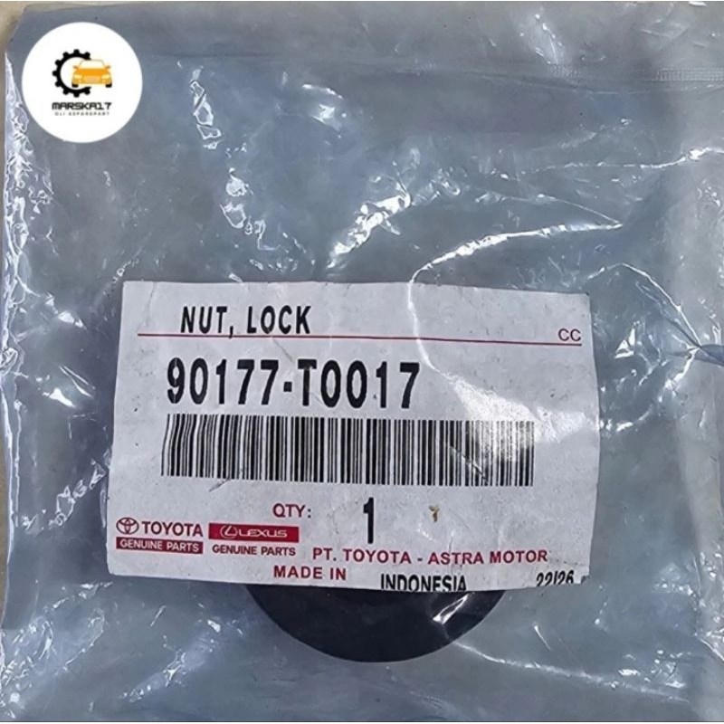 Mur Roda depan/Nut Lock Alphard, Camry, Altis, Vios 90177 T0017 Original Toyota