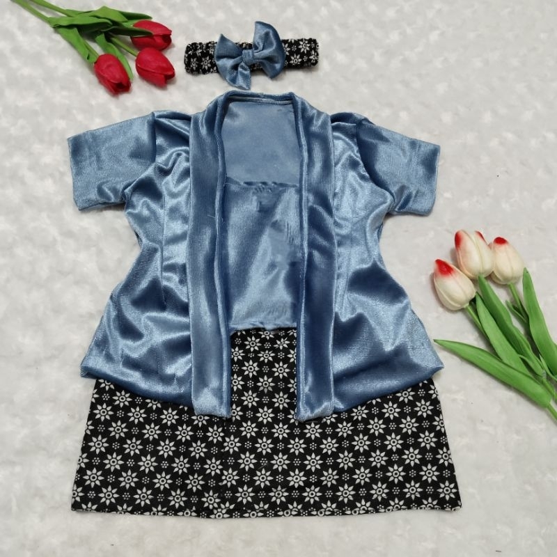 KEBAYA BAYI / KEBAYA ANAK / SETELAN KEBAYA BLUDRU ANAK PEREMPUAN ukuran 2-4 tahun