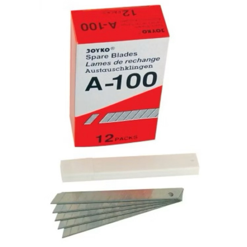 

ISI CUTTER KECIL JOYKO A-100 (PCS) / REFFIL PISAU A 100 PEMOTONG BLADE TAJAM KUAT SILET