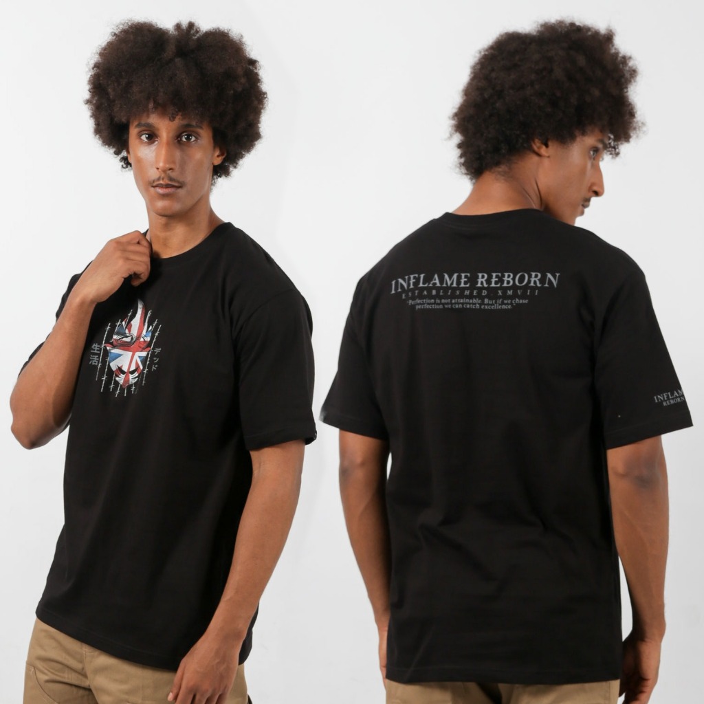 INFLAME REBORN - PERFECTION - T-SHIRT BLACK SERIES ON FIRE