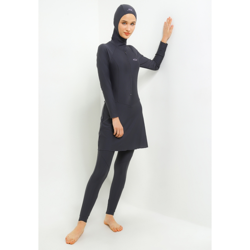 Opelon - Baju Renang Muslim Wanita - Diving Moslem (Set) polosan