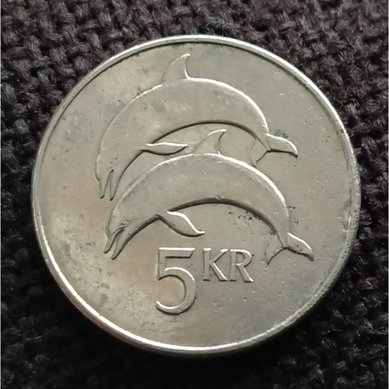Koin Kuno Islandia 5 Kronur 1999 | Koin Asing Mancanegara