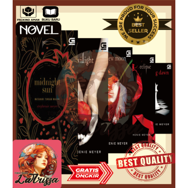 <INDONESIA> TK. PAKET 5 TWILIGHT SAGA : TWILIGHT, NEW MOON, ECLIPSE, BREAKING DAWN, MIDNIGHT SUN