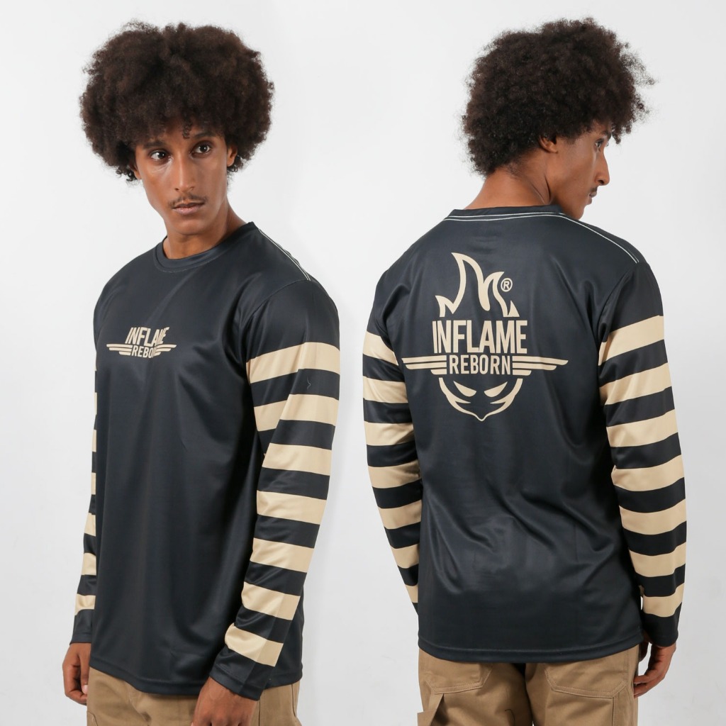 INFLAME REBORN - NEBRASKA - JERSEY PANJANG UNISEKS PRIA DAN WANITA