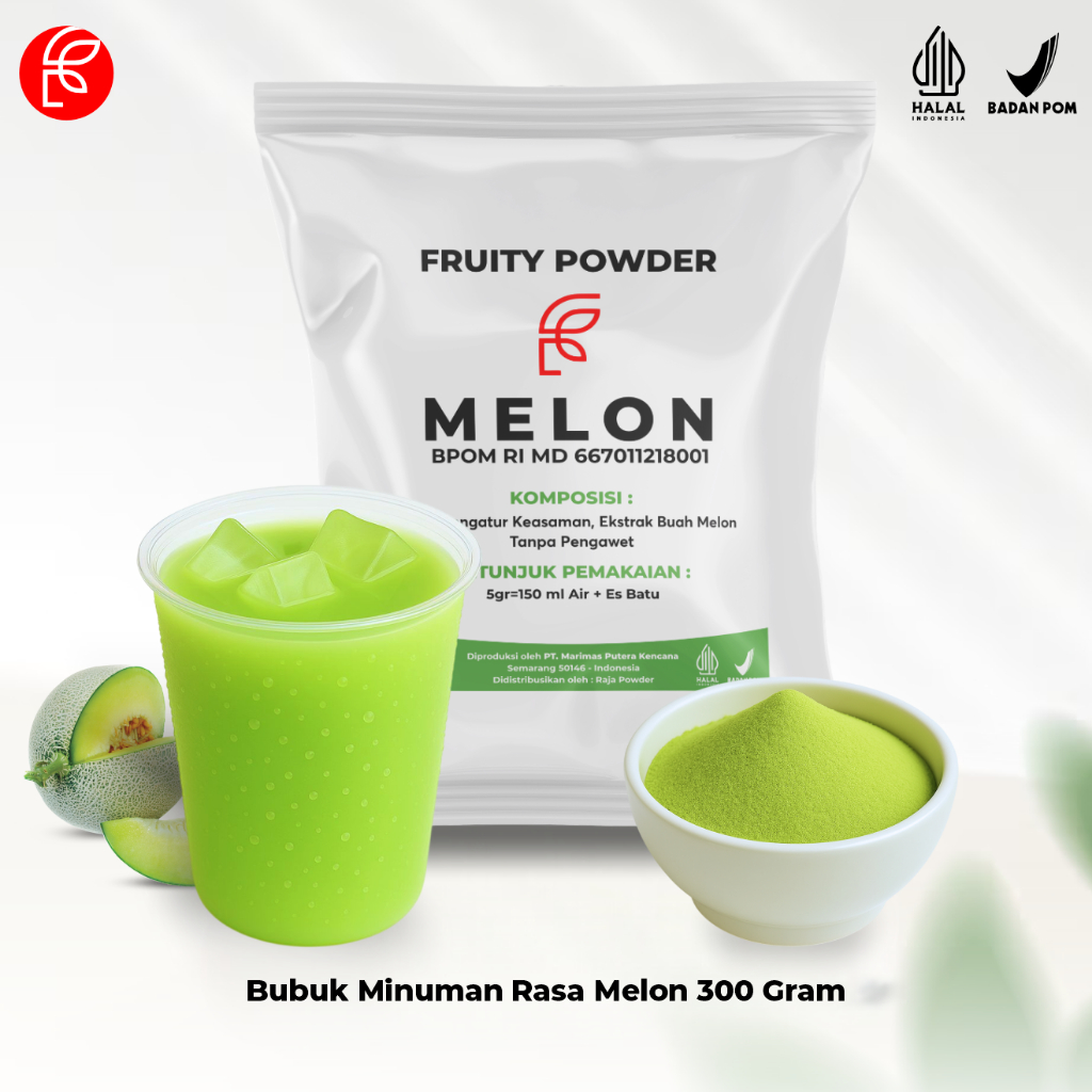 

Bubuk Minuman 300 Gram | Bubuk Minuman Rasa Melon | Bubuk Minuman Kekinian Premium