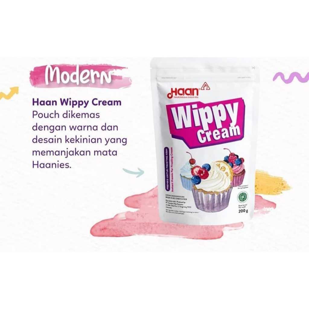 

Haan wippy cream 200 gr pouch