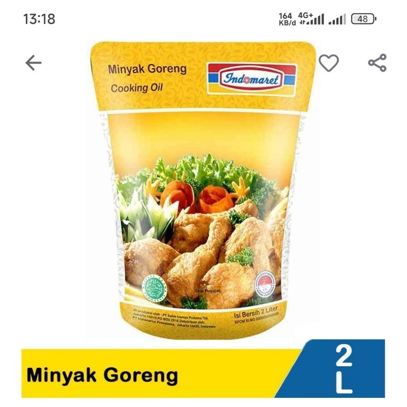 

Minyak goreng indomaret 2L