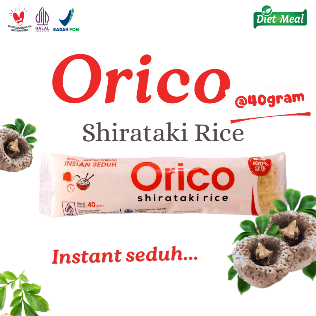 

Beras Porang Shirataki ORICO sacet 40 gram
