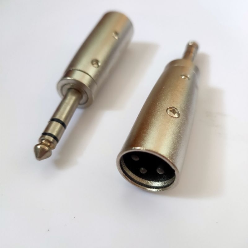 JR 5853 Sambungan Jack Canon to Jack Akai Stereo Jack Converter Jack XLR Male Mic to Jack Akai 6.5mm