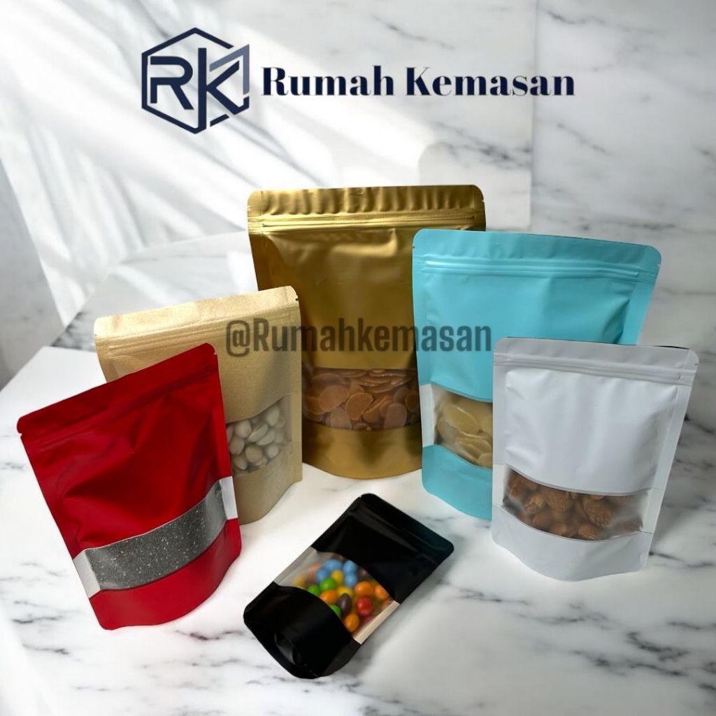 [10 Pcs] STANDING POUCH ALUMINIUM | STANDING POUCH KRAFT | STANDING POUCH UK. 9x15, 12x20, 14x20, 16