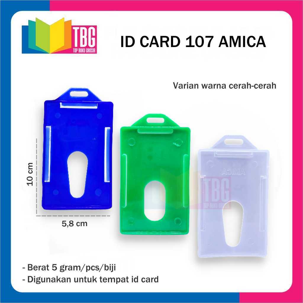 

1 PCS ID CARD 107 AMICA TEMPAT ID CARD / ID CARD NAME TAGE WARNA