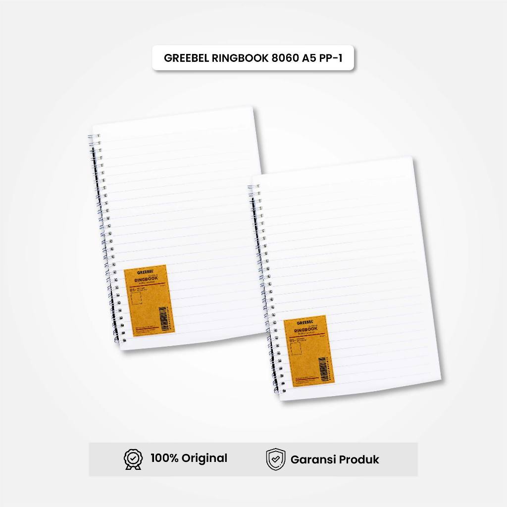 

GREEBEL NoteBook A5 Buku Diary Aesthetic / RingBook 8060 A5 PP-1 / Buku Note Binder 64 Halaman / Buku Tulis Lucu Pastel / IStationery