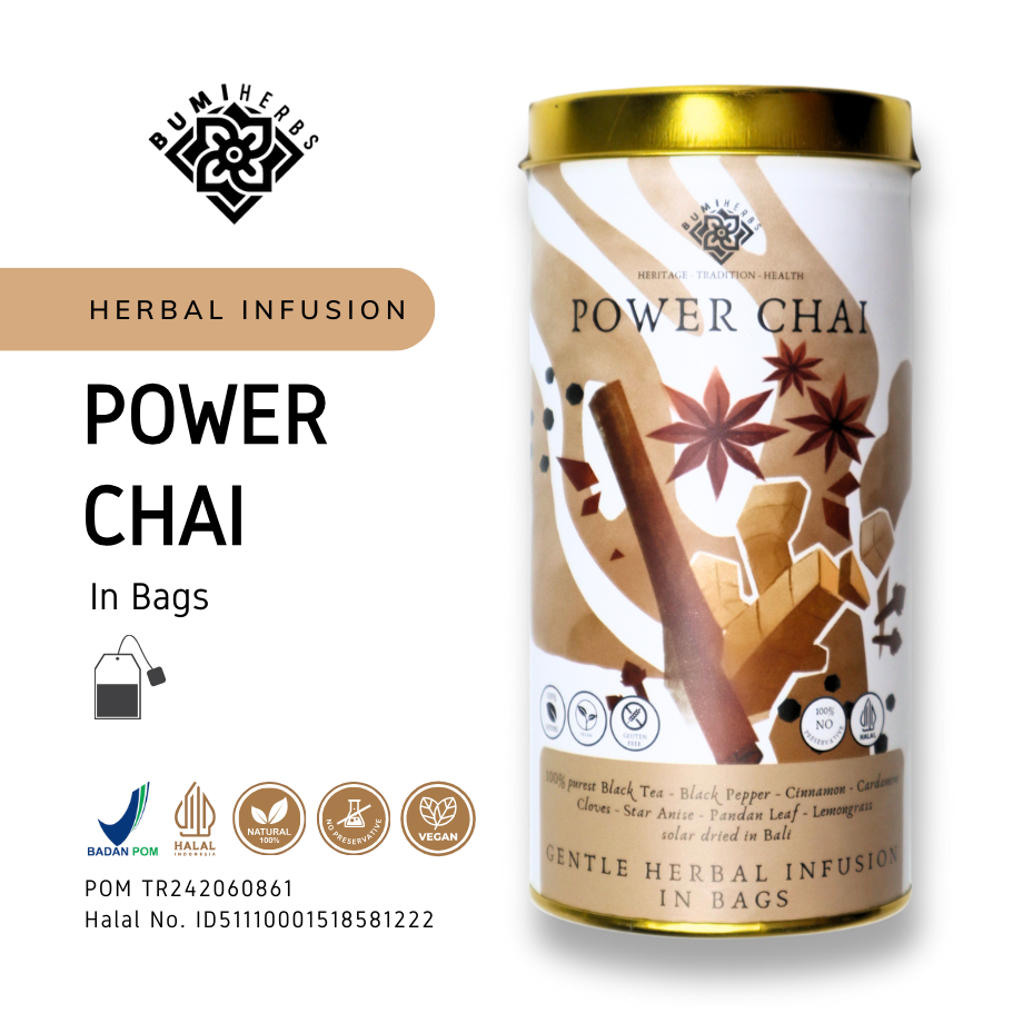 

POWER CHAI - Teh herbal/herbal infusion (KANTONG/TEABAG)