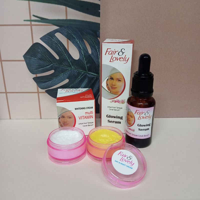 paket fair lovely susun+serum glowing
