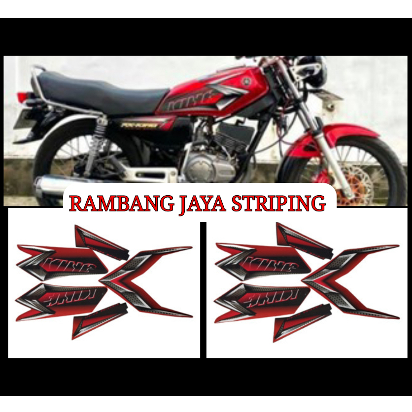 striping rx king 2008 merah