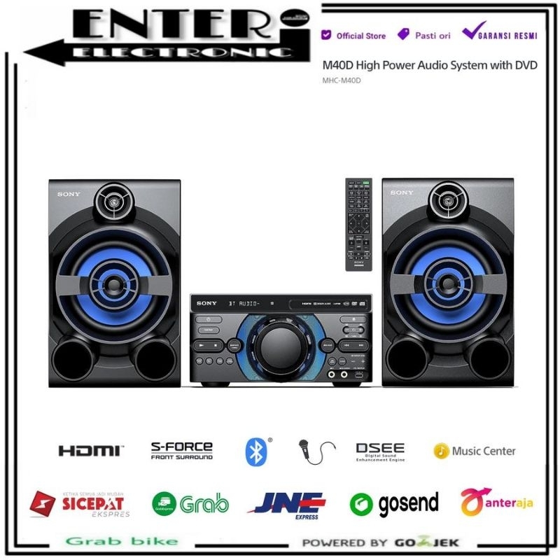 SONY MHCM40D - DVD HIFI AUDIO SISTEM SPEAKER KARAOKE SONY MHC-M40 MHC-M40D MHCM40