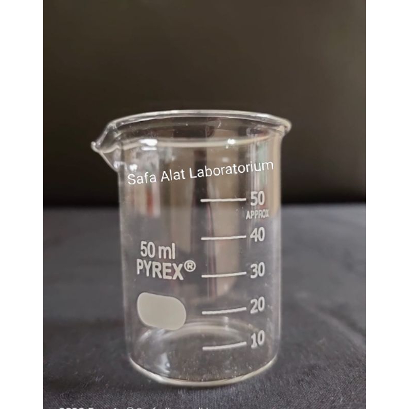 Beaker Glass 50ml Pyrex Gelas Takar Gelas Kimia Gelas Piala Pyrex