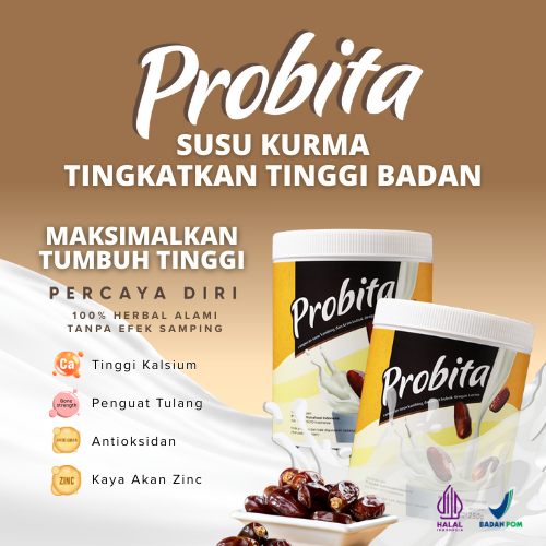 

PROBITA - Susu Kambing Etawa Rasa Ekstrak Kurma Sachet Penambah Tinggi Badan - BPOM Halal