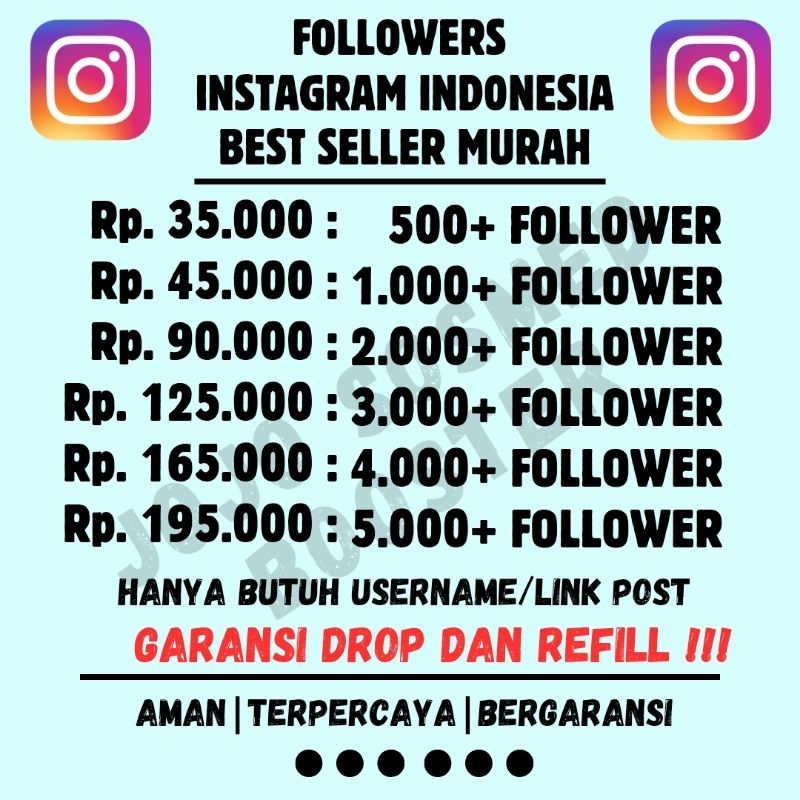 FOLLOWER INSTAGRAM INDONESIA BERKUALITAS