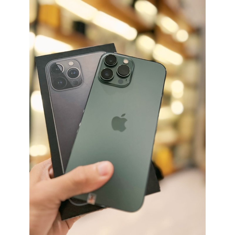 IP 13 pro max 128 GB BEACUKAI  Alpen green DUAL SIM MULUSS BGT SPERTI BARU IMEI DIJAMIN PERMANEN