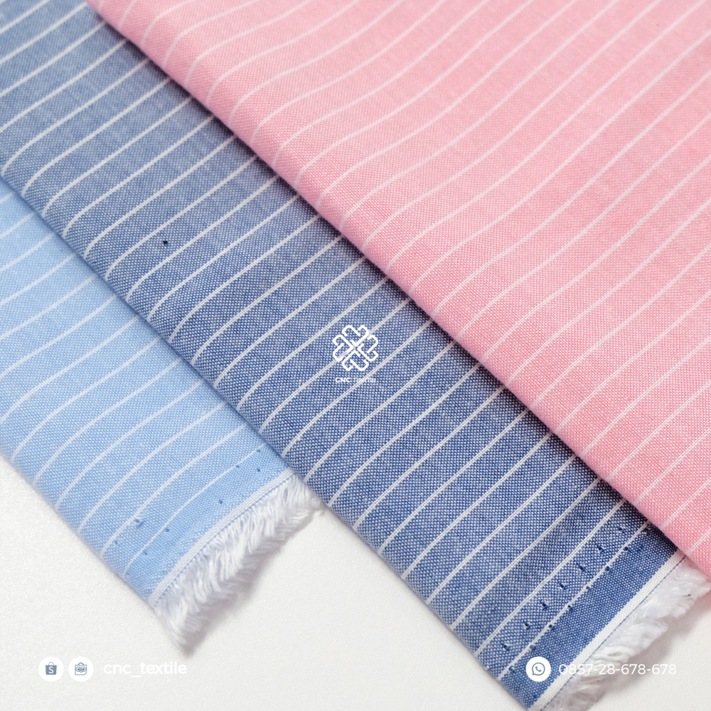 Kain Cotton Salur 515 / Kain Katun Salur / Kain Salur / Kain Stripe (ukuran salur 6 mm)