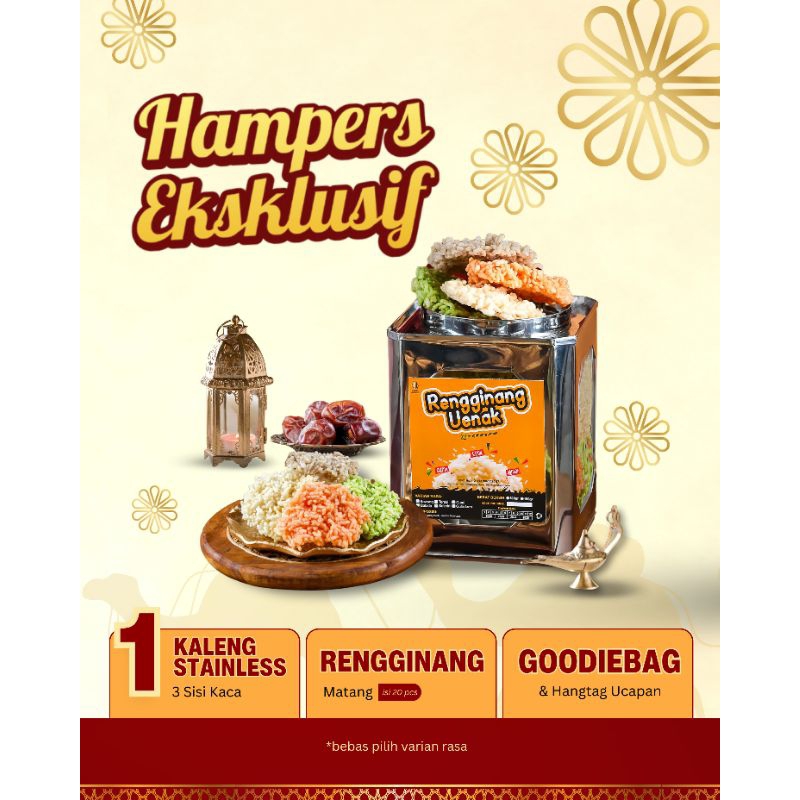 

Hampers Kaleng Rengginang Uenak