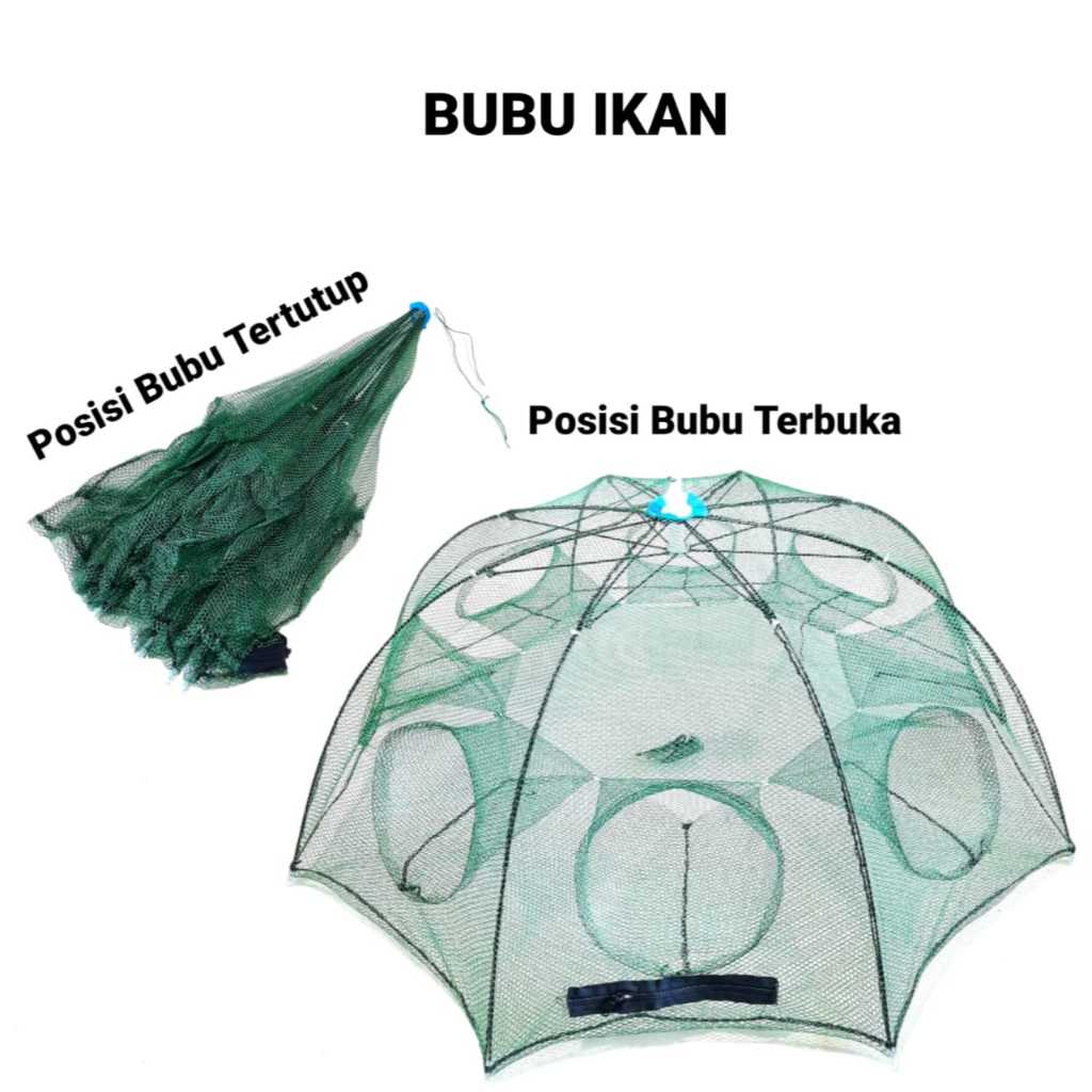 BUBU KTN 6 & 8 LUBANG PERANGKAP IKAN MODERN  SUPER  BAHAN BERKUALITAS KAWAT LAPIS CARBON ASLI
