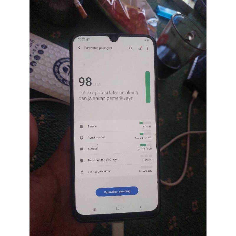 lcd samsung a50 original cabutan