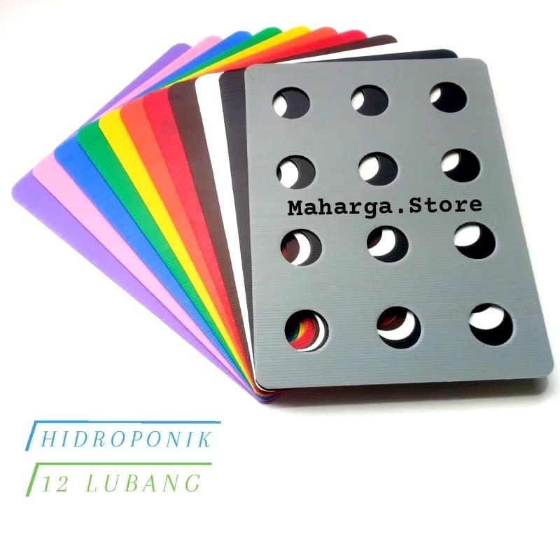 Tutup Baki Hidroponik 12 Lubang Impraboard 3mm