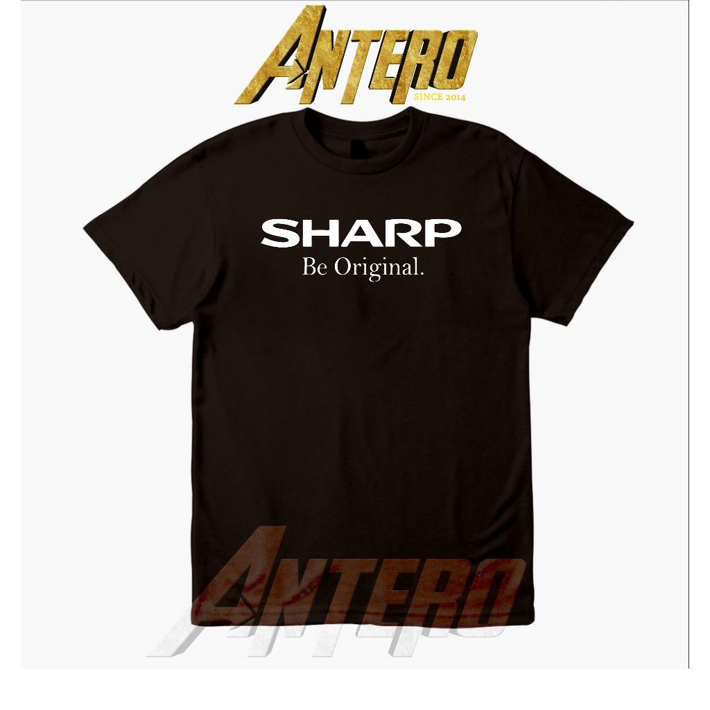Kaos Distro elektronik perusahaan sharp be original Dewasa dan anak